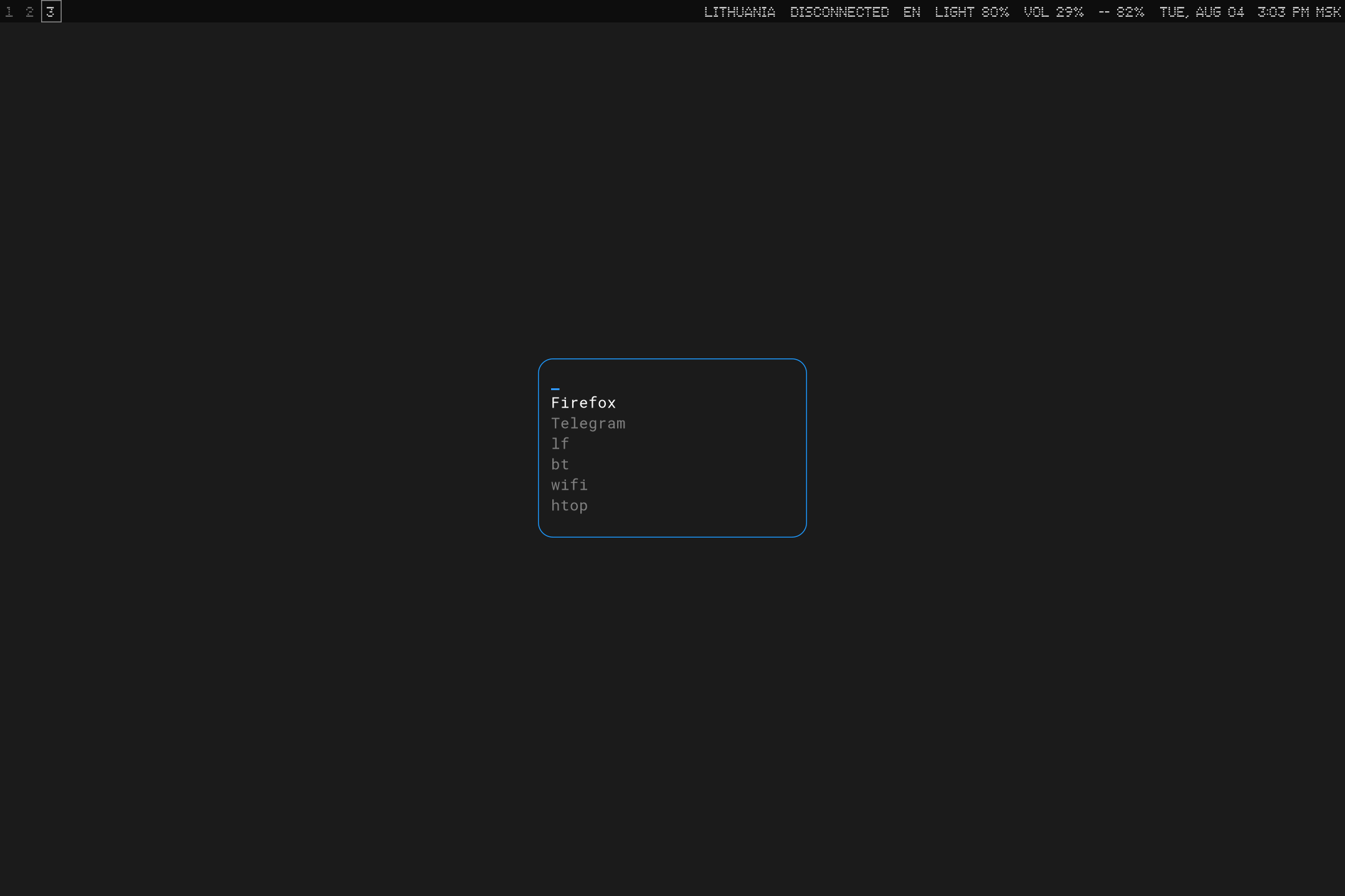 here is a screenshot of the custom menu I made